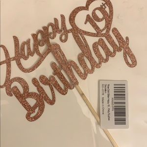 Rose gold 19th birthday